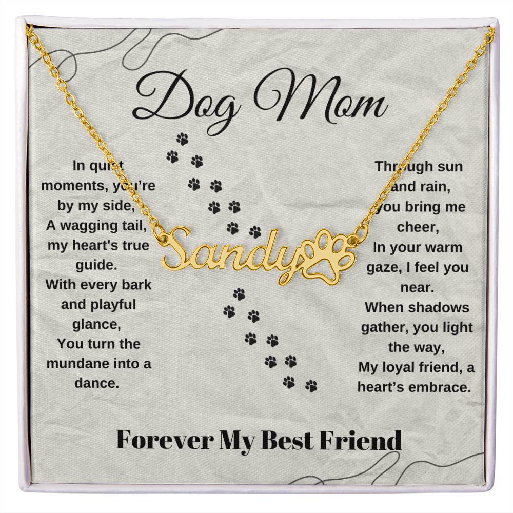 Personalized Dog Mom Necklace